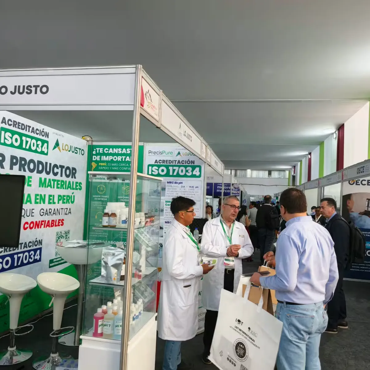 LO JUSTO S.A.C en EXPOEMPRESARIAL: Innovación y Acreditación en Materiales de Referencia Certificados (MRC)